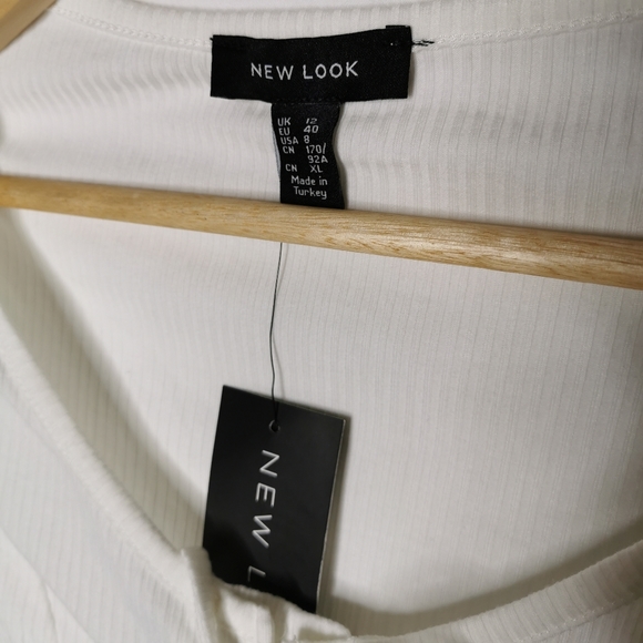 New Look Lattice Front Long Sleeve Top 8 - Picture 4 of 5